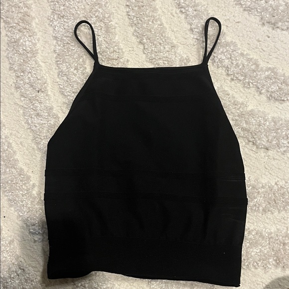 BCBGeneration Black Halter Tank Top - Picture 3 of 3